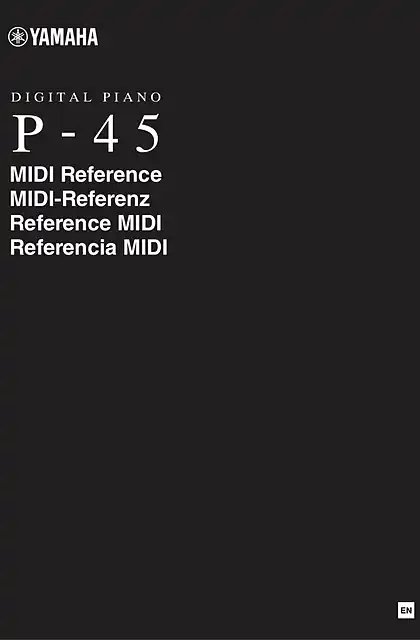 yamaha雅马哈P-45 MIDI Reference